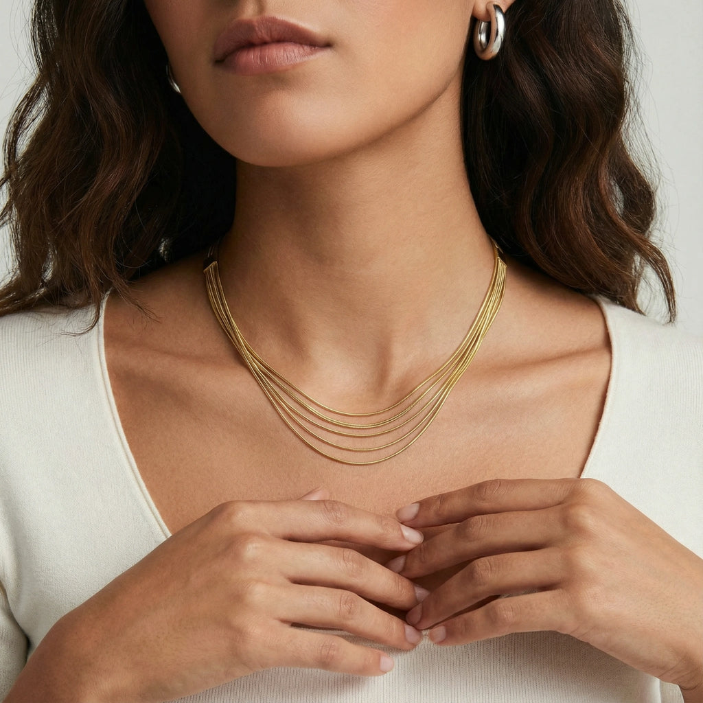 Collar de Capas Golden Hour