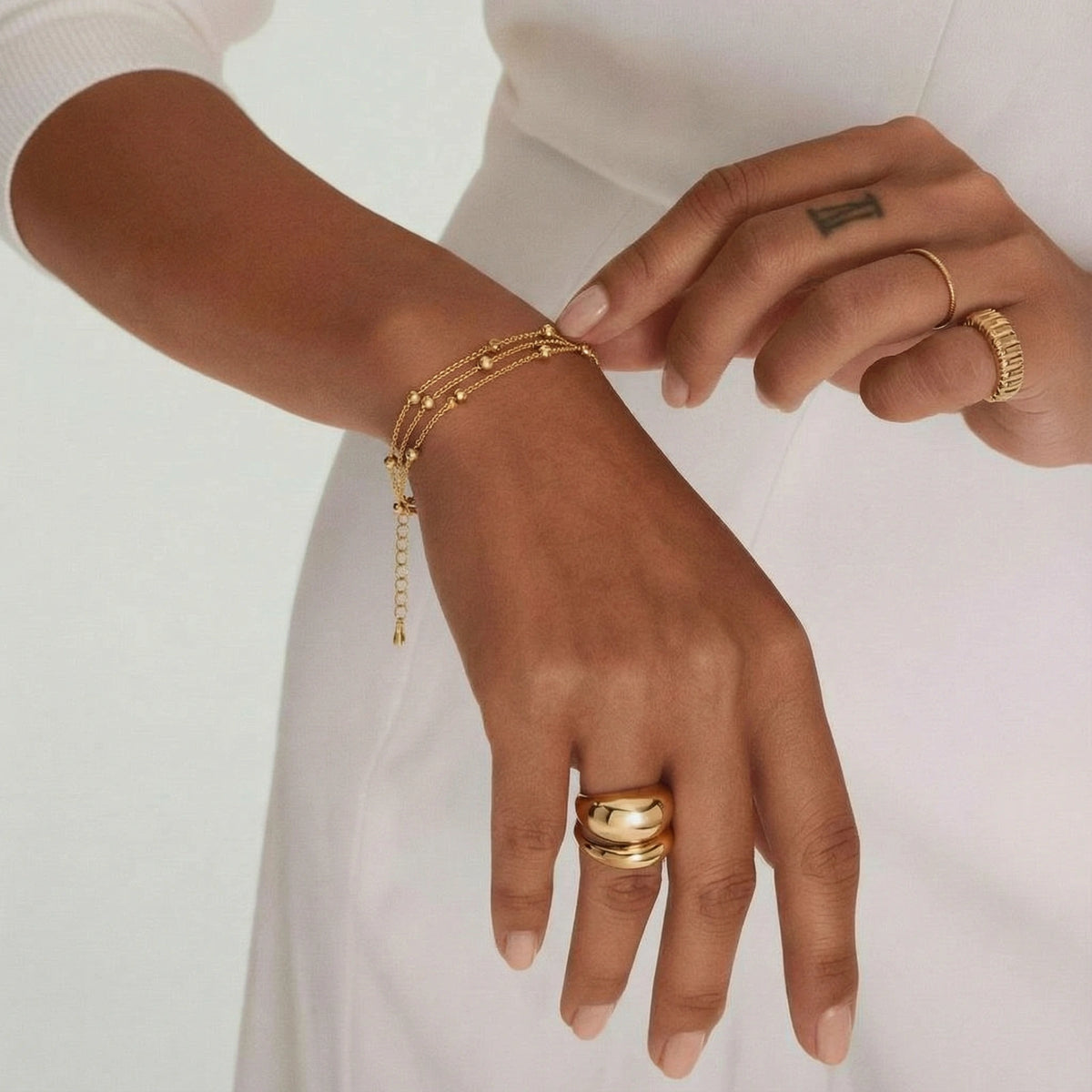 Pulsera Órbita Dorada