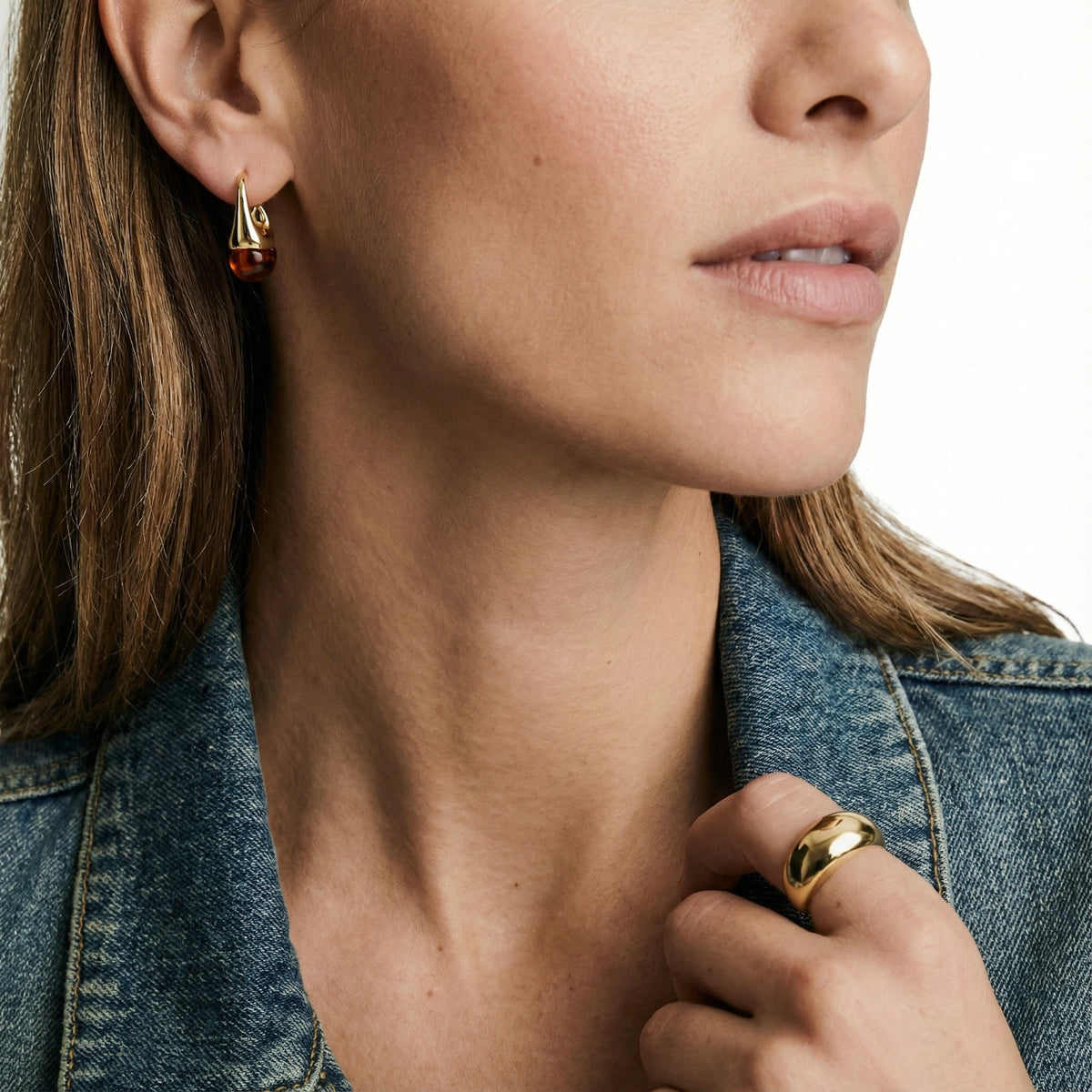 Pendientes Colgantes Amber Flow
