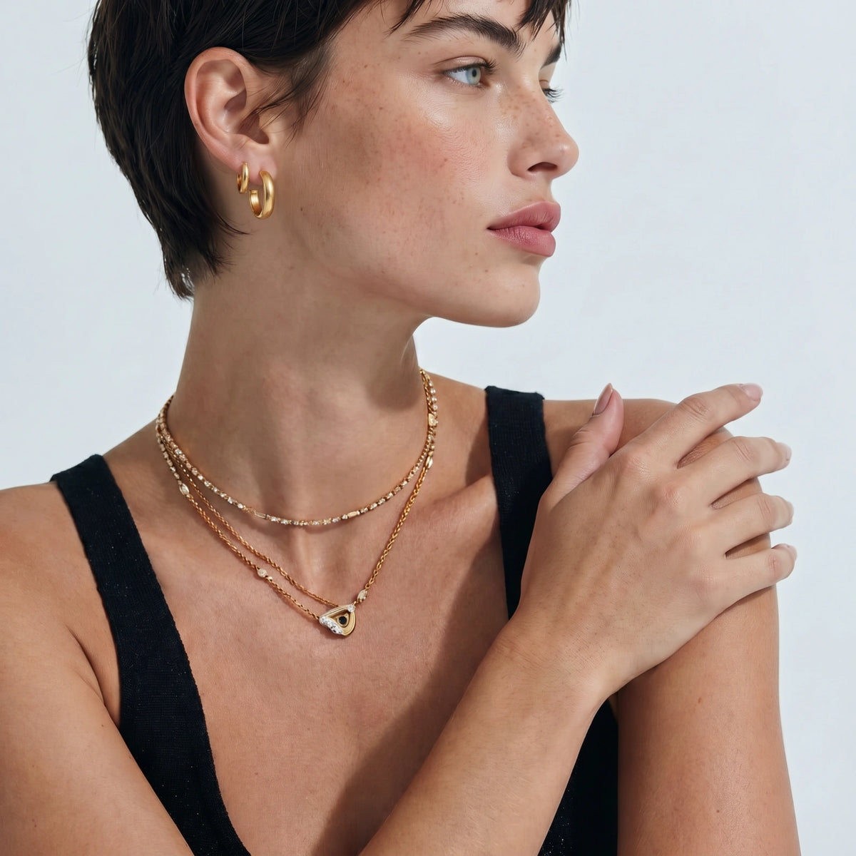 Conjunto de Pendientes Golden Hour