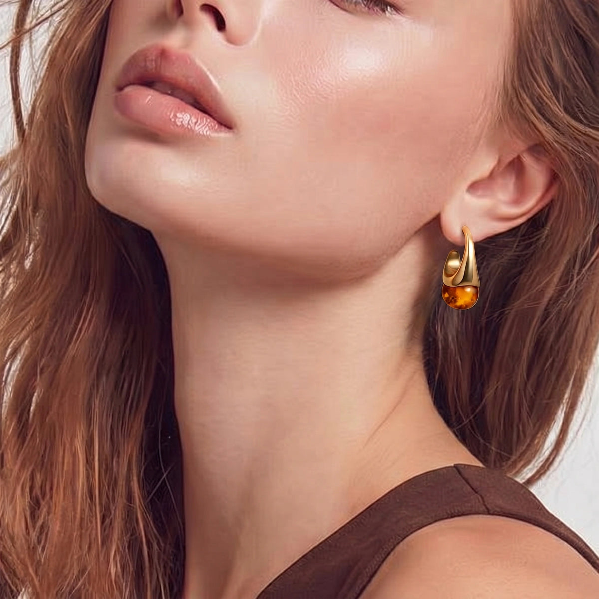 Pendientes Colgantes Amber Flow