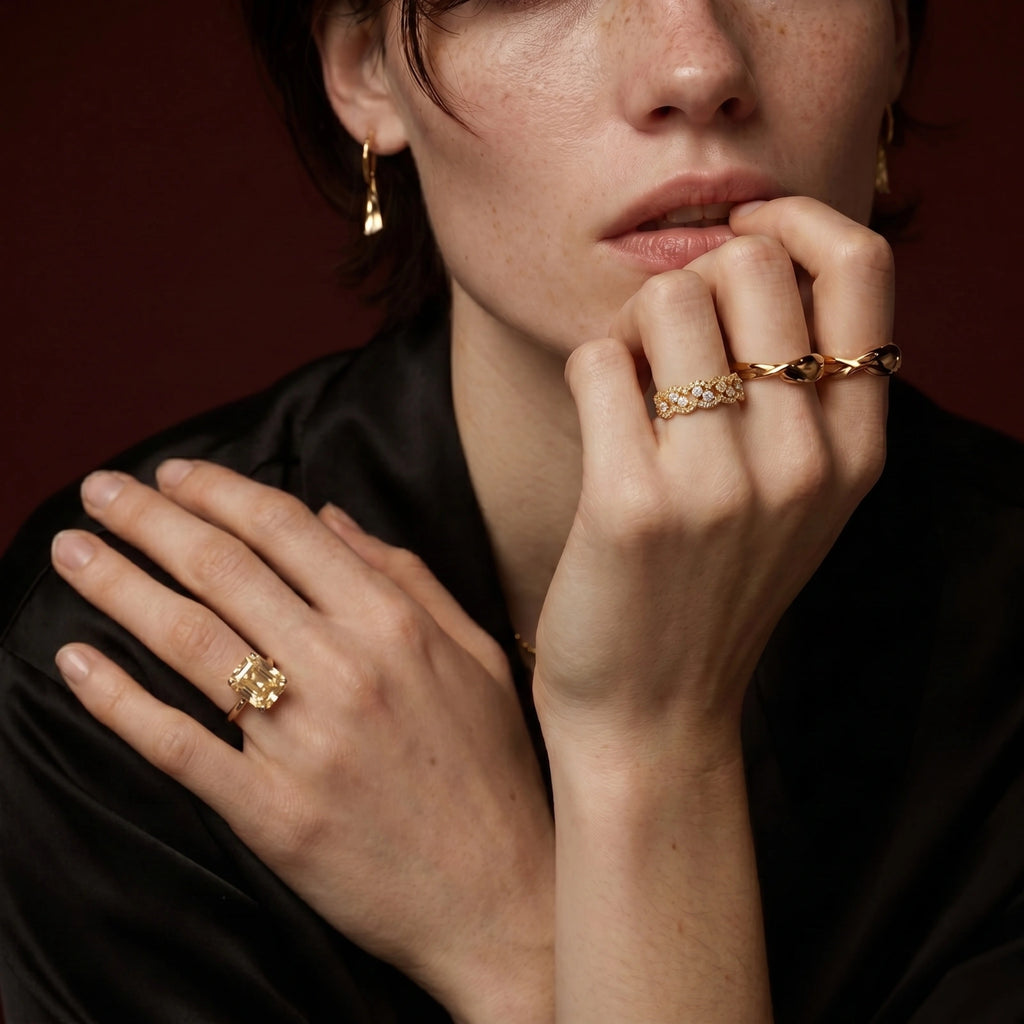Anillo Racimo Celestial